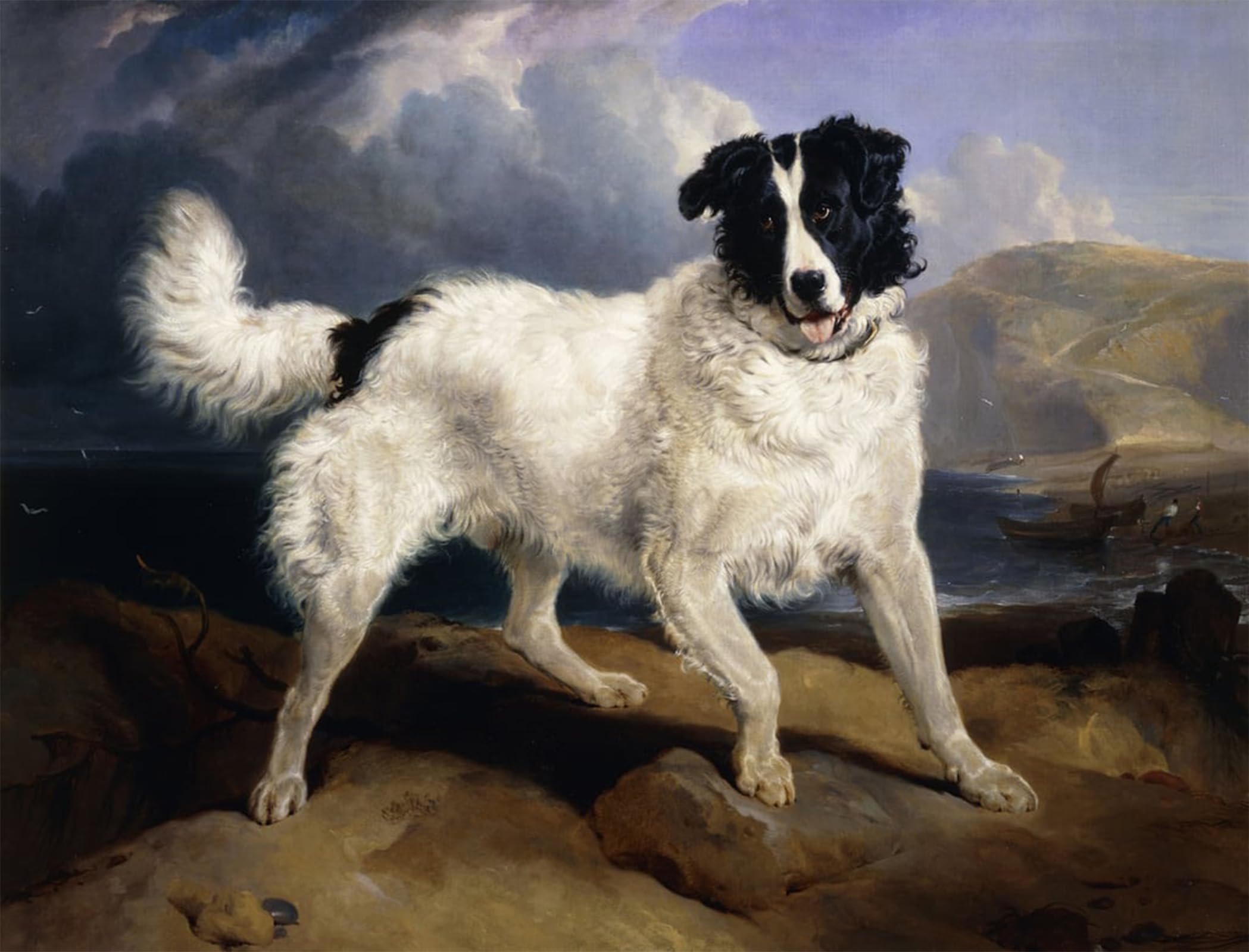 ARTXLXXBN Famous Prints Artwork Pictures Poster Painting Art a Portrait of Neptune by Edwin Landseer Artwork Landscape Pictures for Home Decor 60x90cm