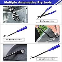 Vista 7 de 3 Pcs Auto Clip Pliers Fastener Remover Tool Car Clip Removal Tool Trim Rivet Removal Pry Tool Repair Kit with Storage Bag for Automotive Door Panel