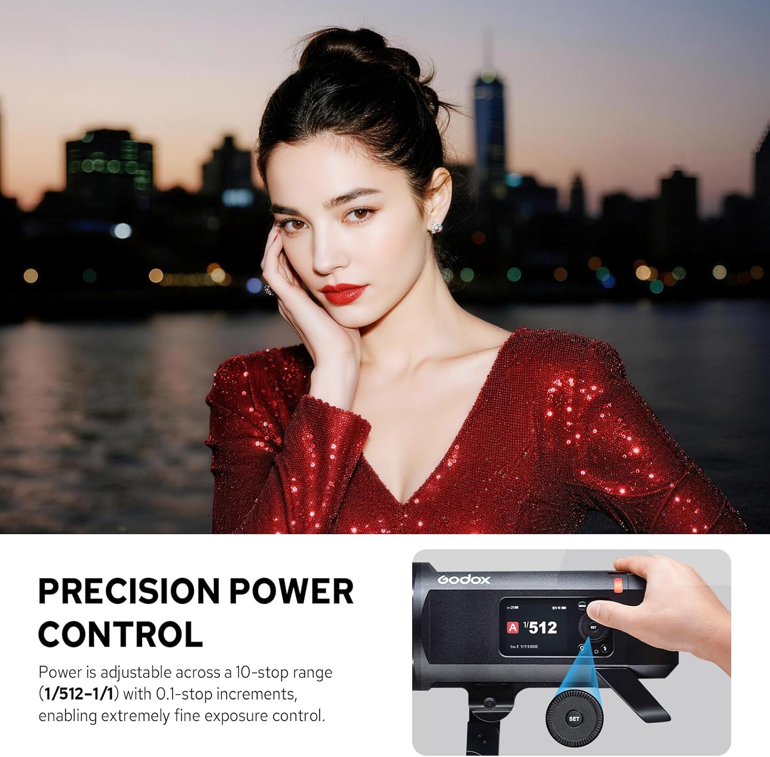 Godox AD800 Pro AD800Pro Outdoor Flash Strobe, Portable 800Ws 2.4G TTL 1/8000 HSS Monolight, 0.01-1.5s Recycle, 40W LED Modeling Lamp, GODOX AD 800 Pro with Rechargeable Battery & Bowens Mount