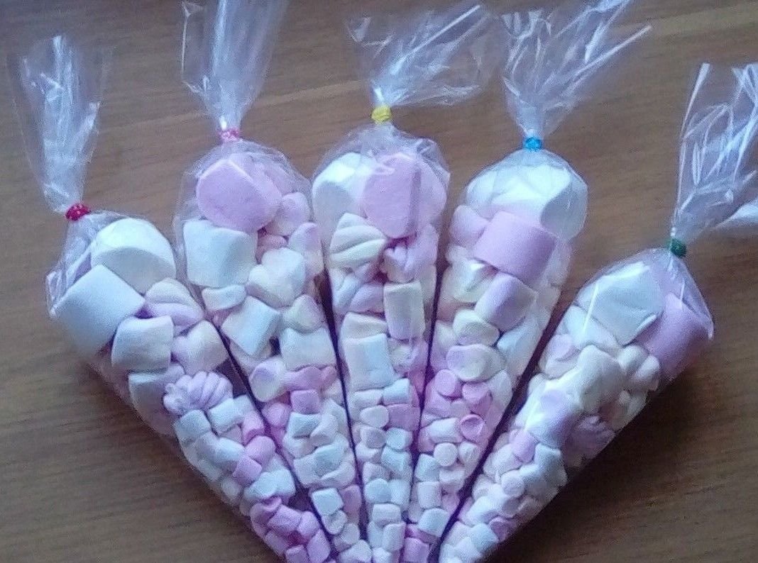 eventabox Pre Filled Marshmallow Sweet Cones Kids Party Bags Children's Birthday (45)