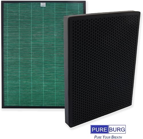 Miniatura 5 de PUREBURG Filtro de repuesto compatible con purificadores de aire Coway Airmega 240 230 (AP-1821F), carbón activado HEPA H13 MAX2 2 en 1, filtración