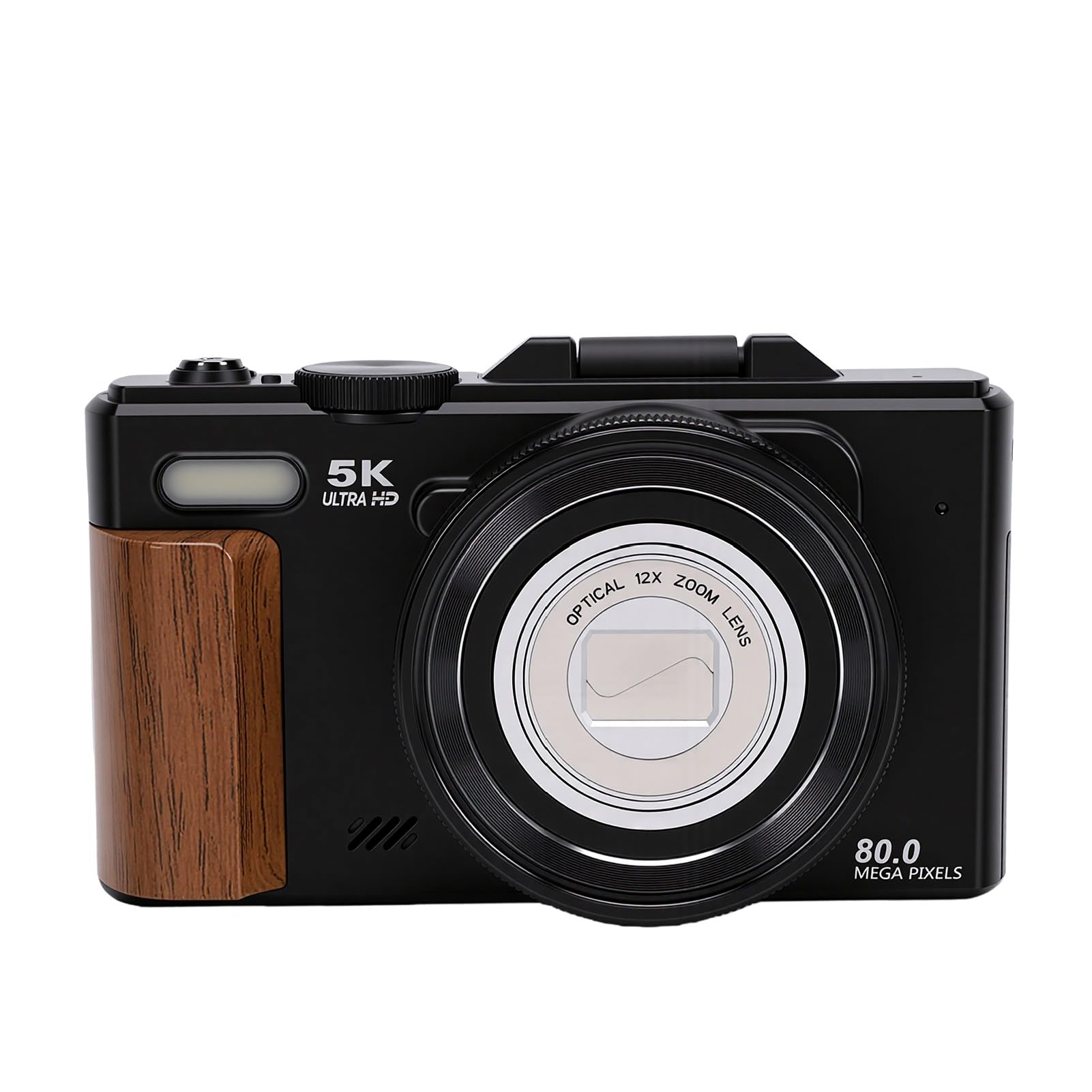 XUMIUZIY Fotocamera Digitale 5K, WiFi Zoom Ottico 12X Messa a Fuoco Automatica per la Fotografia di Viaggio