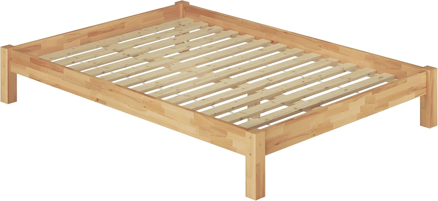 Letto Singolo In Pino Massello Laccato Bianco 97, Incl. Rete A Doghe 90 X 200 Cm 49787