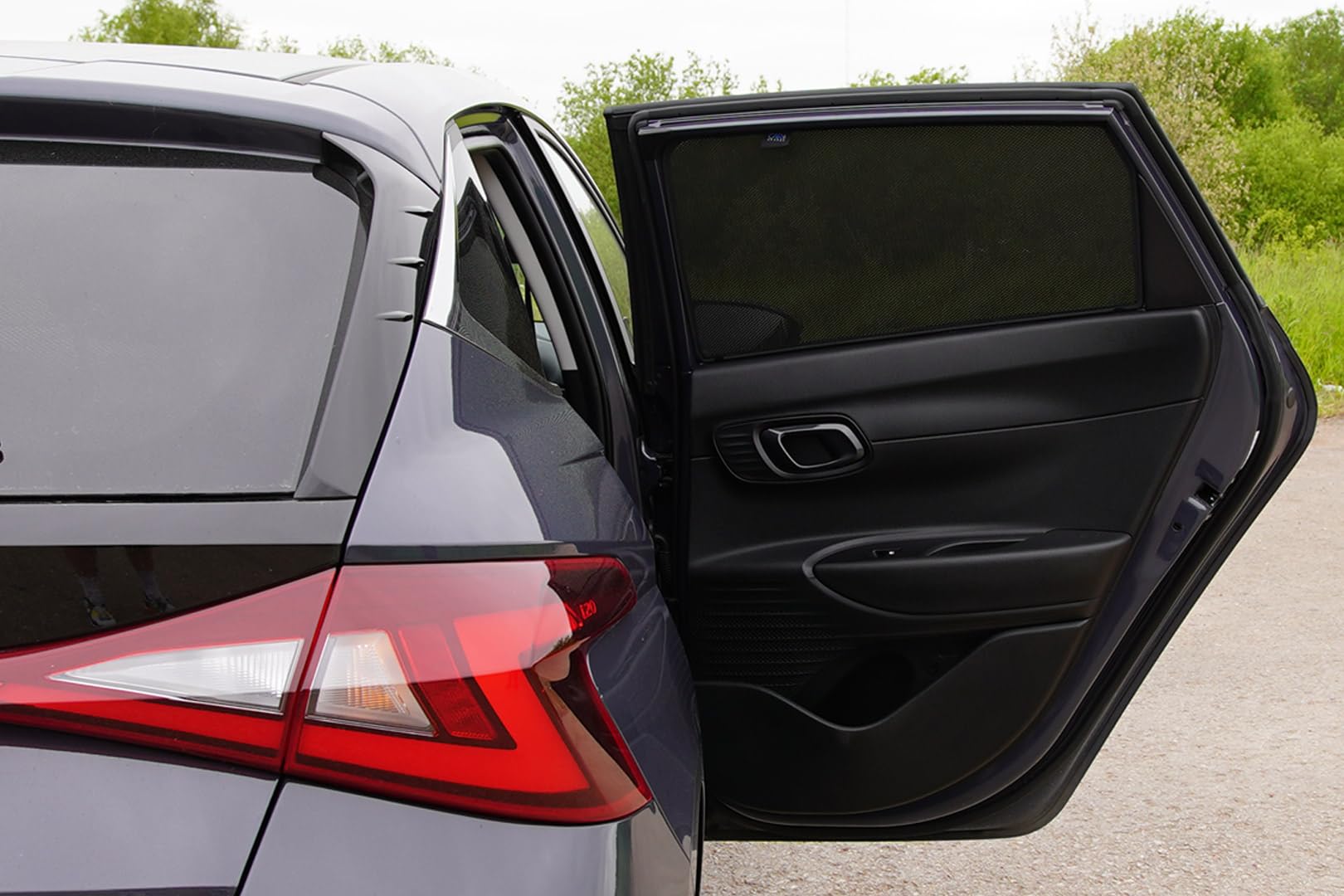 CAR SHADES Juego Compatible con Hyundai i20 5-Puertas 2020- (6-Partes) cortinillas Parasol a Medida