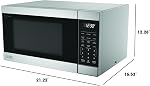 SHARP SMC1174KSC Flatbed Countertop Microwave Oven with Inverter Technology
