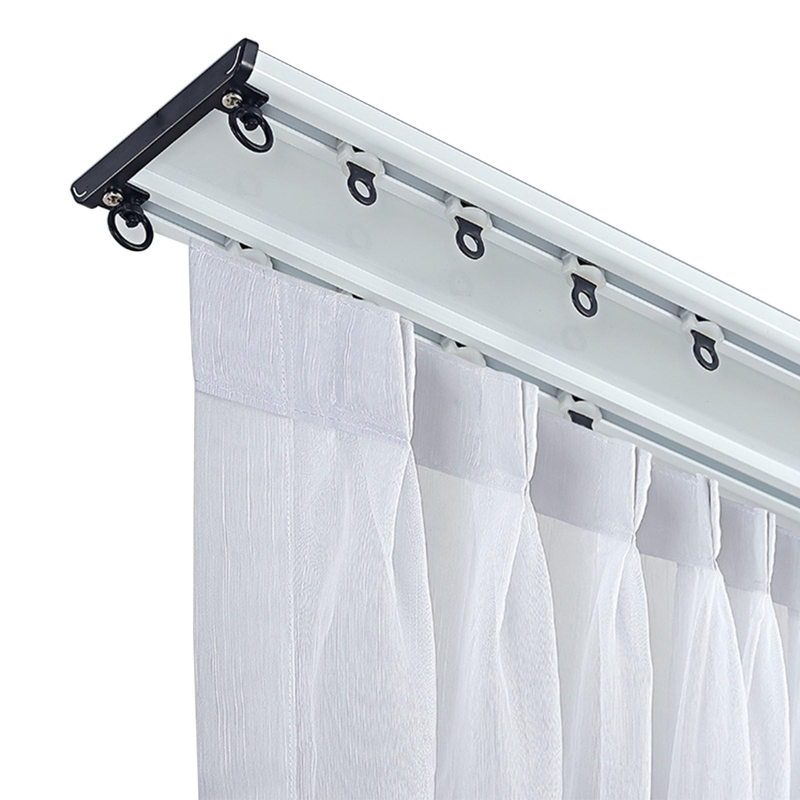 Riel De Techo De Aleación De Aluminio For Cortinas, Divisor De Habitación, De  Riel De Cortina, image size:1600x1600