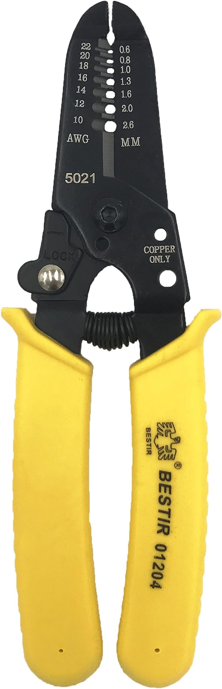 Wire Stripper - Multifunctional Cable Cutter 10-22 AWG Wire Cutting Pliers Crimper with Quick-Release Lock Hand Tool for Electrical Repairs, Renovation, Home Appliances, Automotive