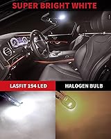 Vista 2 de LASFIT 194 LED Bulb 6000K White, T10 168 2825 W5W LED Replacement Light Bulbs, For Dome Map Light, Door Light, Courtesy Light, License Plate Light