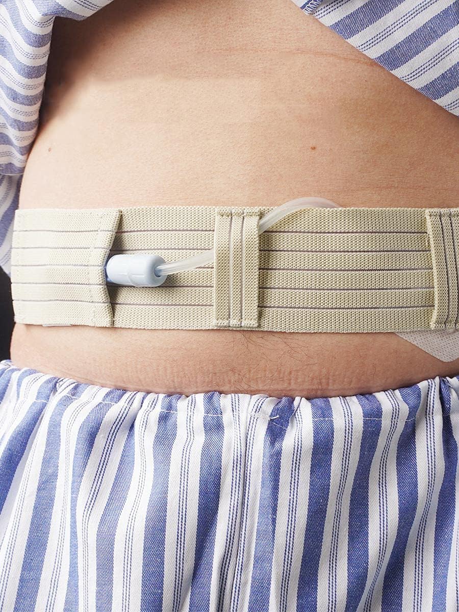 Cinturón de diálisis peritoneal M que sujeta tubos Peg y de alimentación sin oprimir