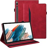 Vista 9 de Dteck Funda para tablet Galaxy Tab S8 Plus 2022/S7 FE 2021/S7 Plus 2020 de 12.4 pulgadas, piel sintética, con soporte para S Pen para Samsung Galaxy