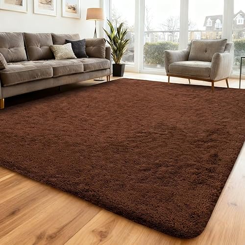 Poboton Alfombras de área para sala de estar, alfombras grandes para dormitorio, antideslizante, alfombra suave para sala de estar, dormitorio,