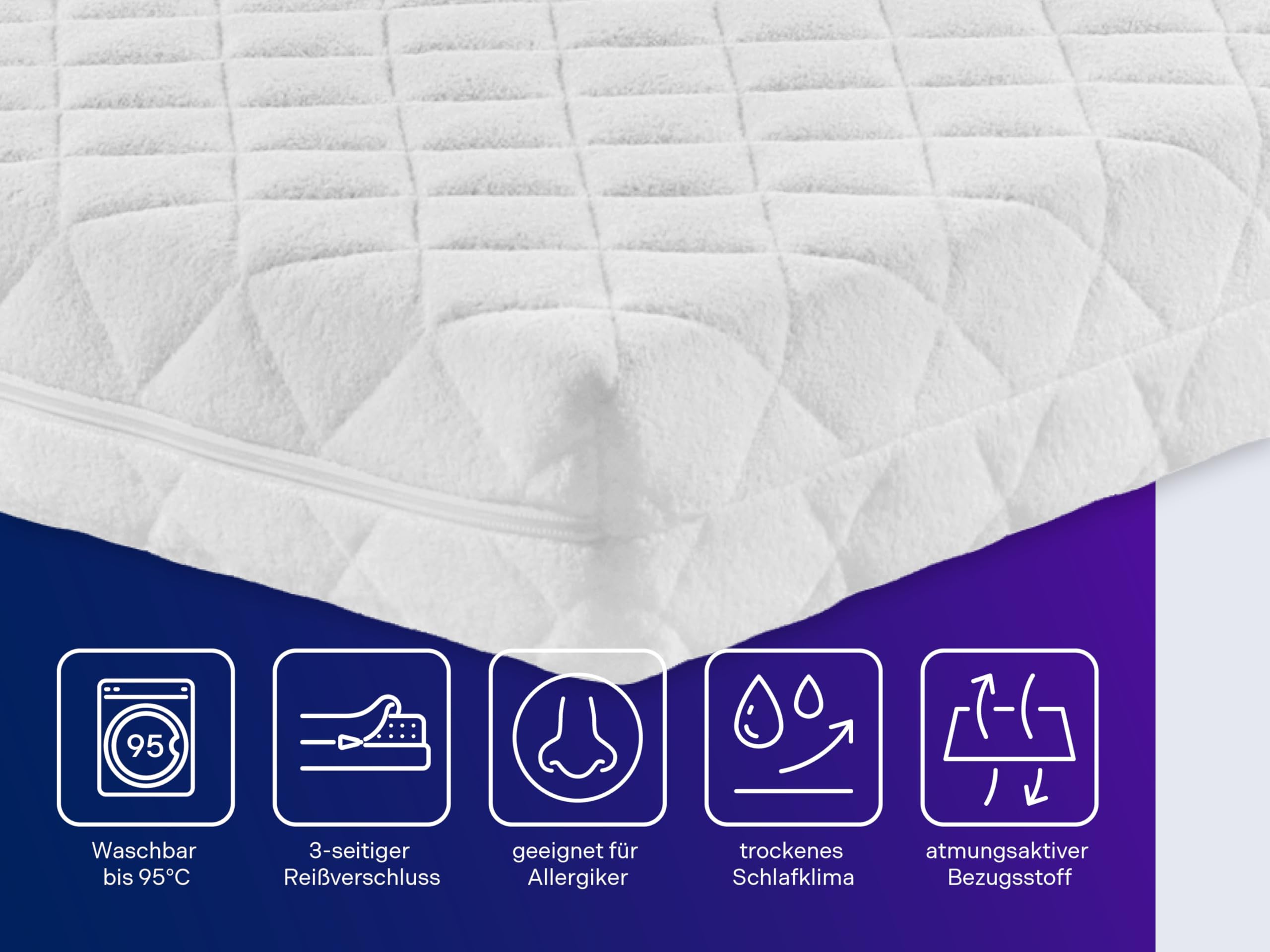 Traumnacht BT Kiddy Kindermatratze Pure , 60 x 120 cm, Schadstoffgeprüft nach Öko-Tex Standard 100, hautfreundlicher Bezug abnehmbar und waschbar, produziert nach deutschem Qualitätsstandard, Weiß