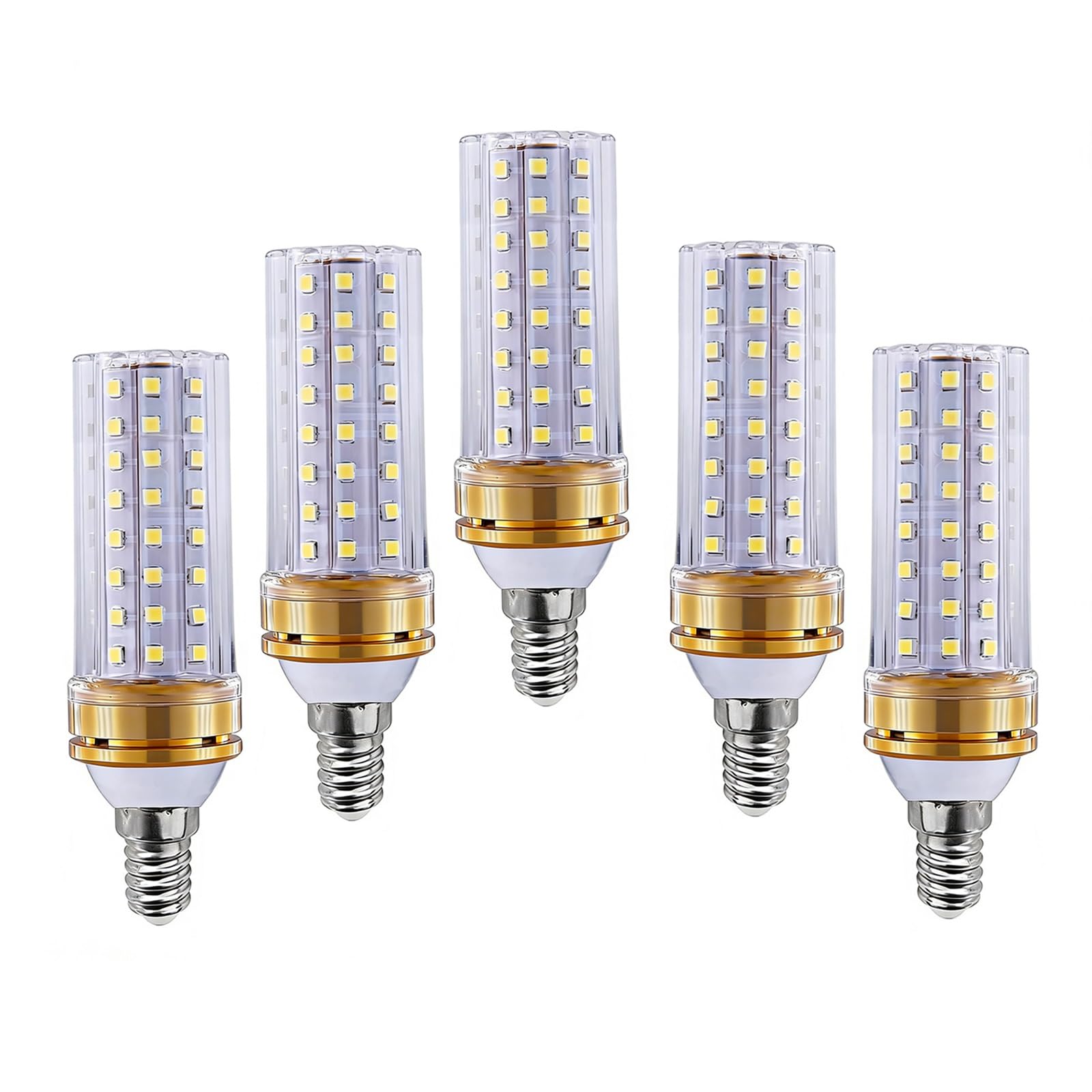 Lampadine LED E14 Bianco Naturale 4000K 16W Equivalenti 160W Senza Sfarfallio Risparmio energetico (CRI>80) for Soggiorno Camera da letto Cucina Non dimmerabile(5 Pack)