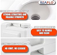 Vista 7 de SEAFLO Inodoro portátil para marina, RV, camping y barco (2.6 galones)