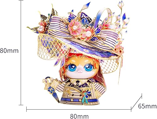 Miniatura 2 de MU Rompecabezas de metal 3D para adultos, gatito rosa, kit de modelo de barco Titanic, construcción en miniatura, regalo de amor, decoración del