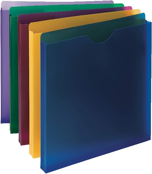 Smead Poly Expanding File Jacket, StraightCut Tab, 1