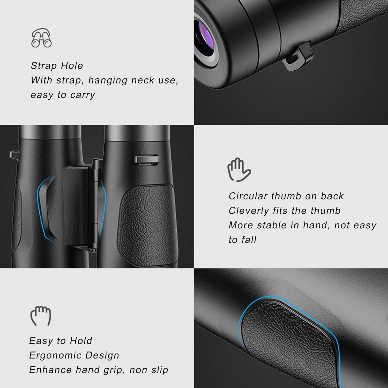 デジタル双眼鏡 カメラ&ビデオ録画付き 10x42、バードウォッチングカメラ用ビデオカメラ、サッカー双眼鏡、コンサート&狩猟、大人&子供向けギフト