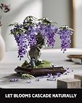 Nifeliz Wisteria Bonsai Tree Building Set for Adults, Botanical Plant Building Set, Flower Bonsai Model for Home Desk Decor, Gift for Plant Lovers (737 PCS, NF10372)