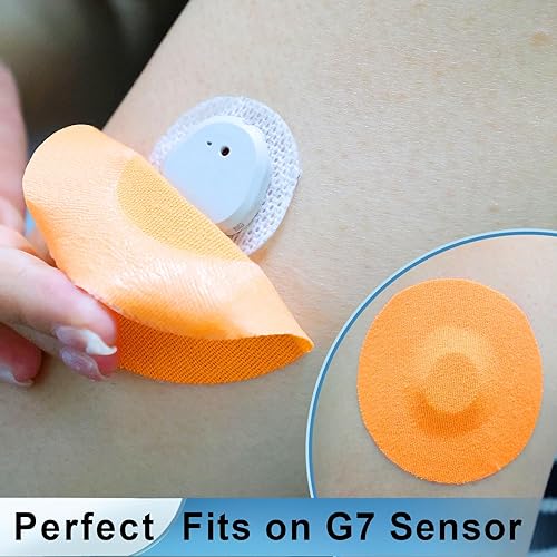 Miniatura 2 de Parches adhesivos G7, paquete de 30 unidades de cinta de algodón sin látex para 10-15 días, pegamento médico hipoalergénico (multicolor)