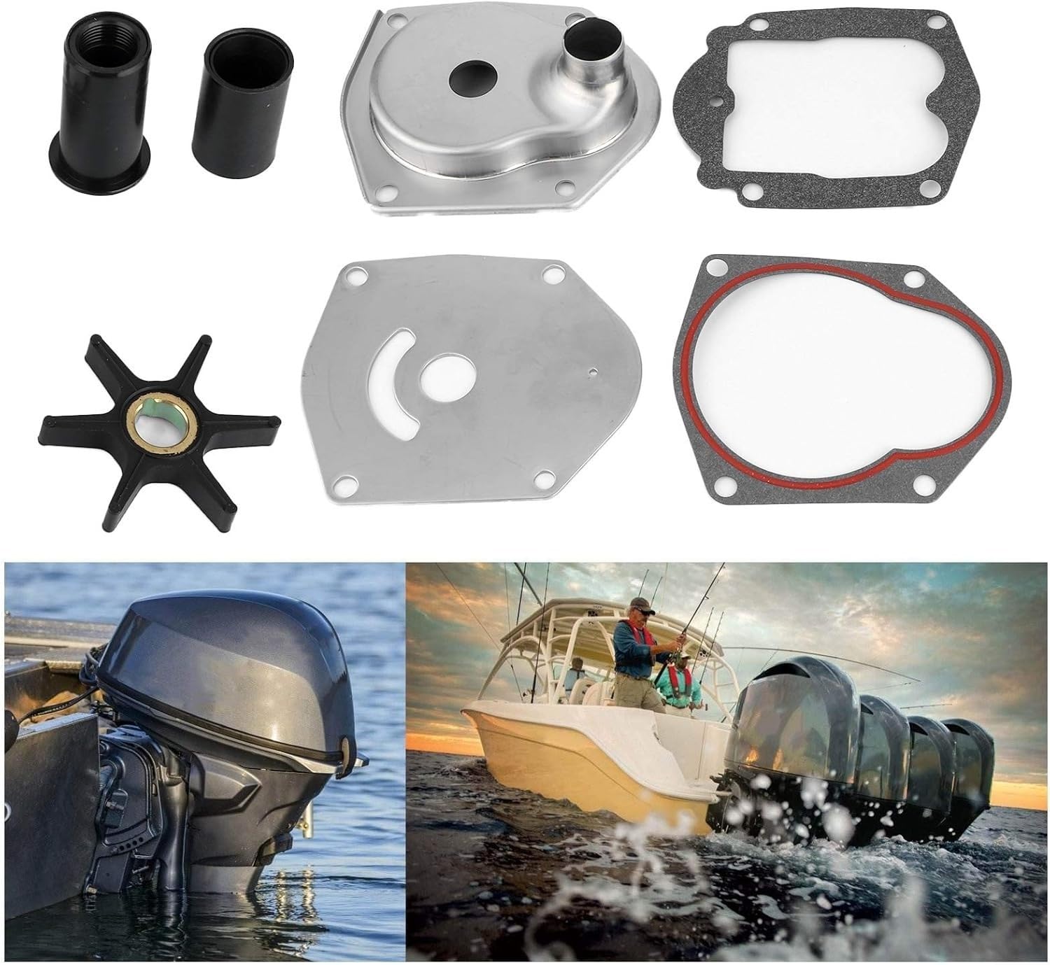 Kit girante pompa acqua fuoribordo marina per Mariner Force 25-50HP, ricambio per 821354A2, set completo di guarnizioni e guarnizioni