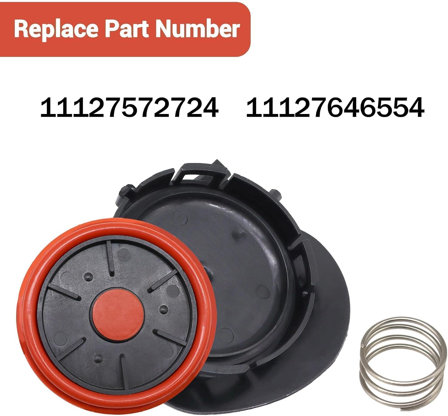 PCV Engine Valve Cover Kit Fit for B-M-W Mini Cooper 2007-2015 for Mini Cooper Countryman 2011-2016 for Cooper Paceman 2013-2016 R55 R56 R57 R58 R59 R60 R61 Non-S Replace 11127572724