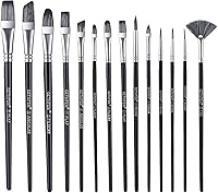 Vista 1 de Paint Brushes,Paint Brushes Set for Acrylic Painting,Small Paint Brush,14Pcs Oil Watercolor Acrylic Paint Brush,Artist Paintbrushes for Body Face