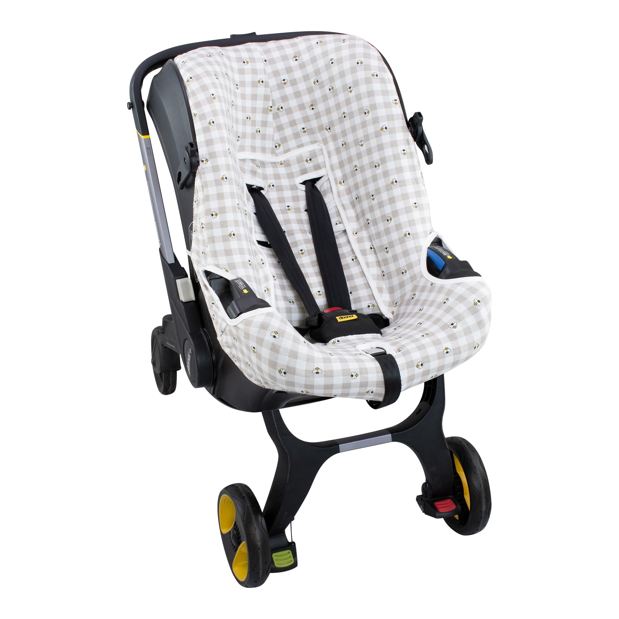 JYOKO KIDS Funda para Silla de Auto Y Cochecito Compatible con Doona, Elaborado en 100% Algodón (Picnic Vichy)