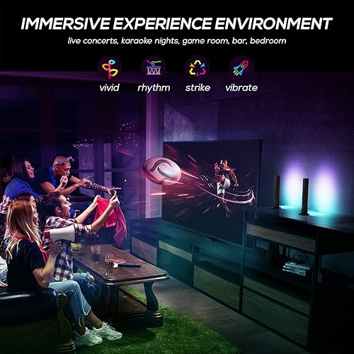 Miniatura 5 de Barra de luz LED inteligente, lámpara LED inteligente RGB con múltiples efectos de iluminación y modos de música, para juegos, luz de estado de