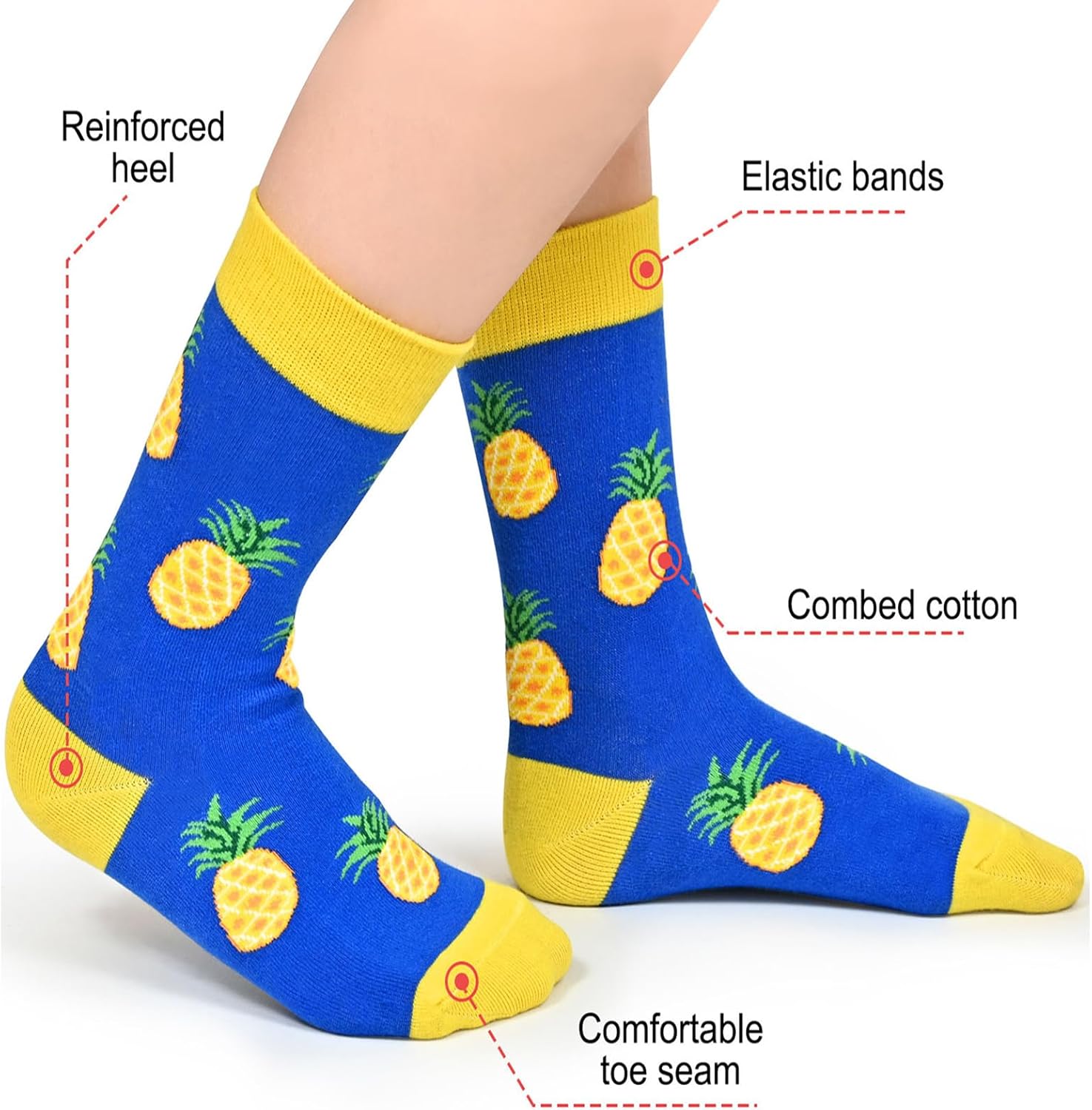 Kids Boys Girls Novelty Crew Socks, Funny Colorful Toddler Calf Socks for 2-18 Years Old - Image 4