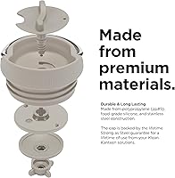 Vista 6 de Klean Kanteen TKWide - Tapa de café aislada a prueba de fugas, sin BPA, apta para lavavajillas, color gris pardo