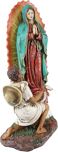 Miniatura 4 de Ebros Gift La Visión de San Juan Diego de Nuestra Santísima Virgen de Guadalupe Estatua Visitación Milagro Santa Madre María Divinidad Católica