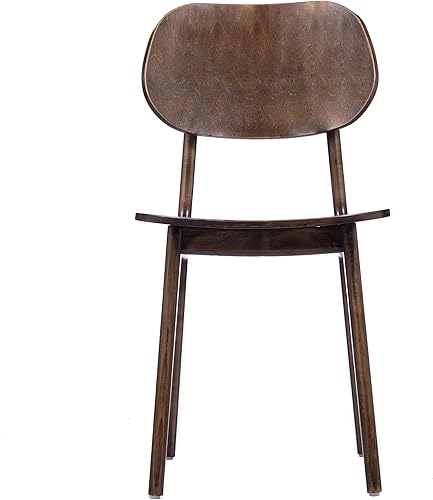 Miniatura 12 de Flash Furniture Verona Silla de comedor de madera maciza, silla de restaurante de grado comercial con respaldo contorneado, marco de madera maciza,