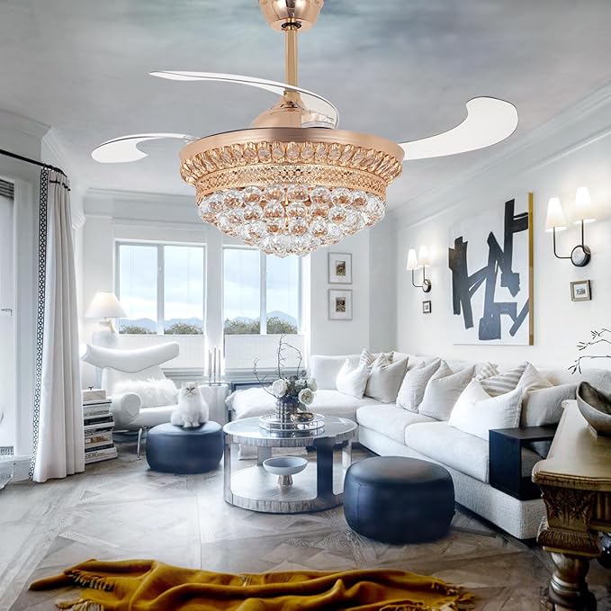 Ventilador de Techo 42" con Luz y Control Remoto, 3 Aspas, 3 miniatura 4