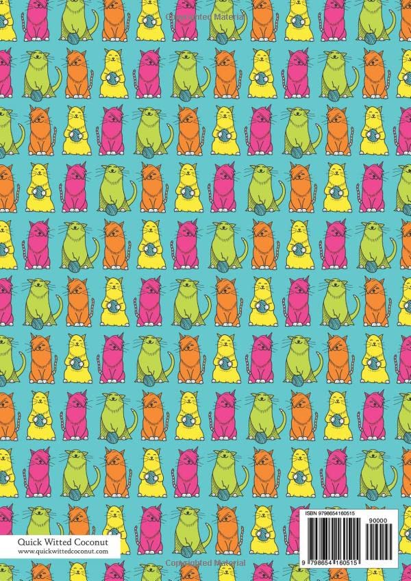 Cats Notebook - Lined Pages - A4 - Premium: (Turquoise Edition) Fun notebook 192 lined pages (A4 / 8.27x11.69 inches / 21x29.7cm) - Image 2