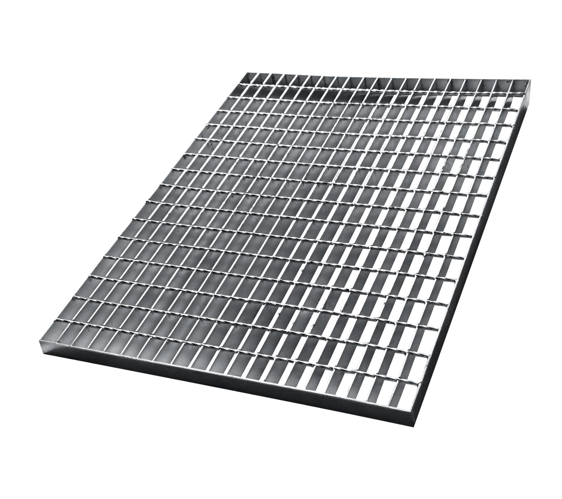 Rejilla industrial galvanizada 800x600x35 mm para cargas pesadas