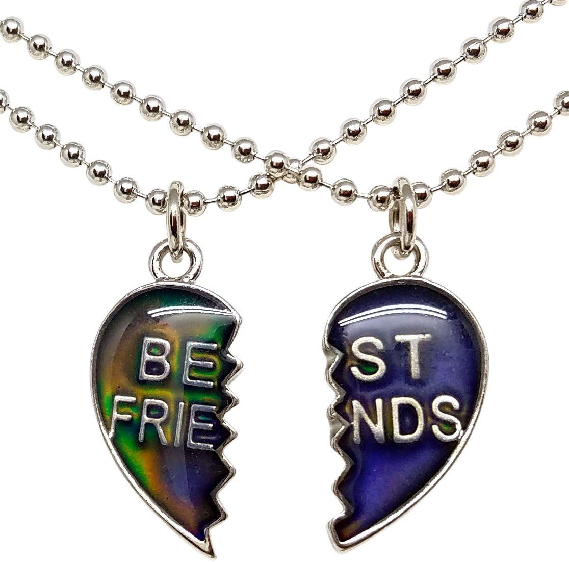 Mood Best Friend Heart Necklaces for 2