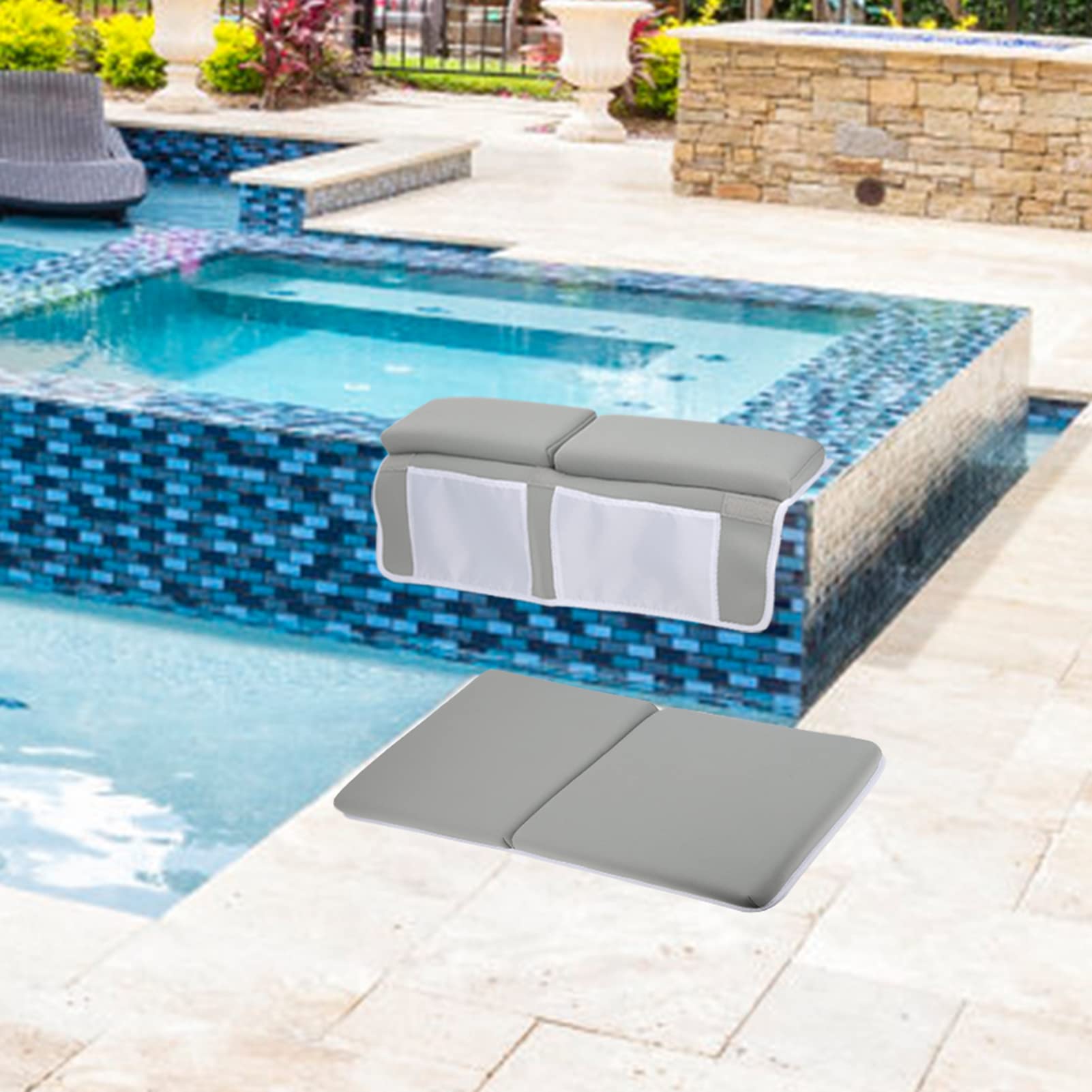 Tapis Pliable, Genouillère en Néoprène | Coussin de Couchage Pliable pour Piscine extérieure, Coussin De Genou De Baignoire, Repose-genoux pour salle de bain
