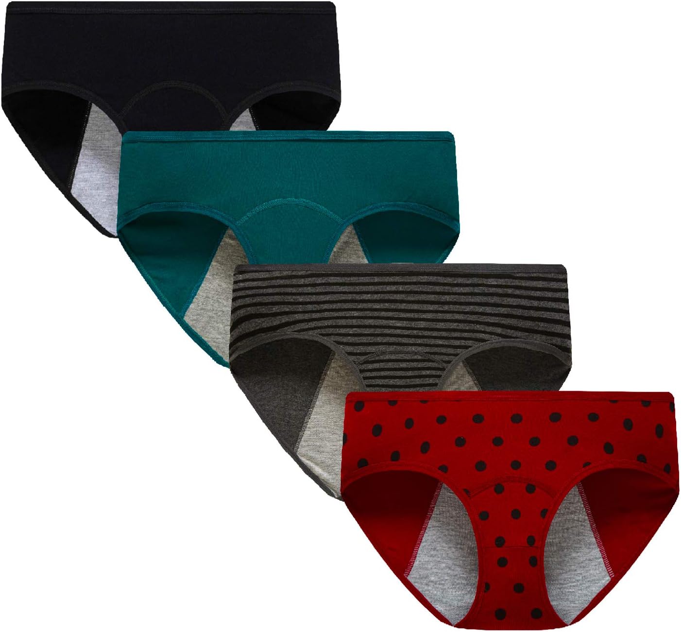 Demifill Teen Girls Period Underwear Cotton Soft Women Panties For Teens Briefs