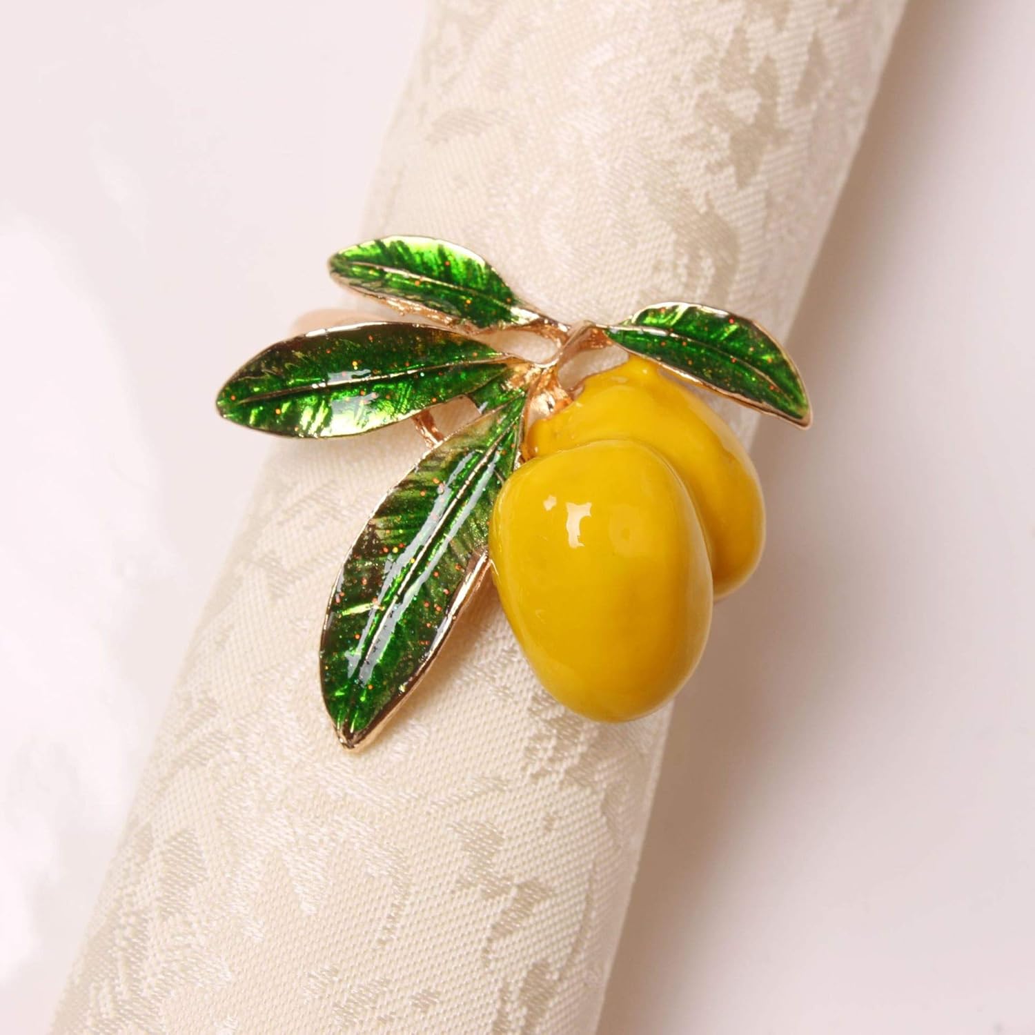 Suреr Sаlе 🛒 Allinlove Tropical Fruit Napkin Rings Set of 4, Wedding Napkin Holder Napkins Holder Napkin Buckle for Dinning Table Summer Parties Holiday Daily Family Gathering Hotel Table (Lemon) Suреr Brаndѕ Allinlove Tropical Fruit Napkin Rings Set of 4, Wedding Napkin Holder Napkins Holder Napkin Buckle for Dinning Table Summer Parties Holiday Daily Family Gathering Hotel Table (Lemon)