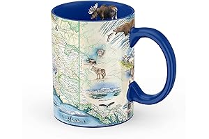 Xplorer Maps Alaska Ceramic Map Mug