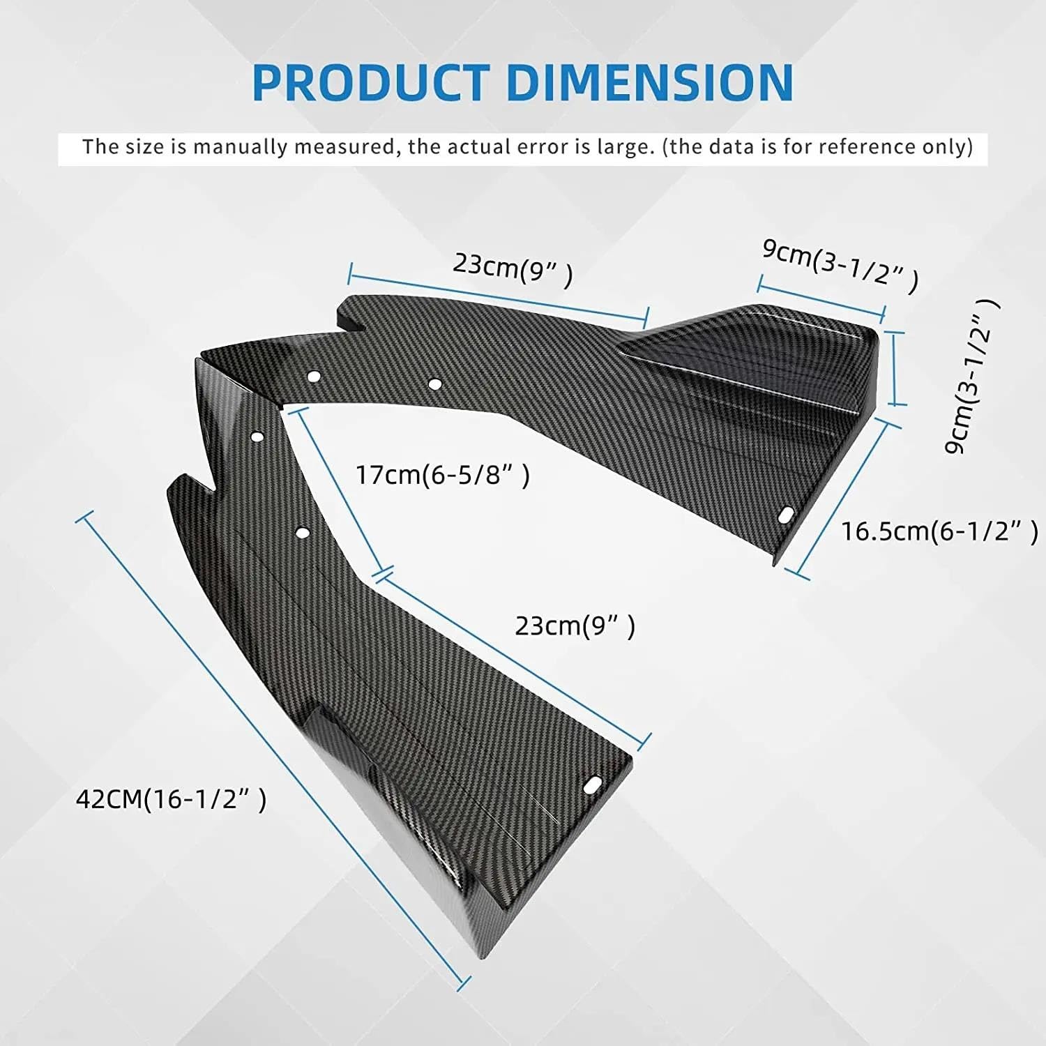 36 centimetri Auto Minigonne Laterali Estensione Winglet Paraurti Per Ford Mustang ROUSH 2015- 2017 Estensione Del Corpo Rocker Splter diffusore  34