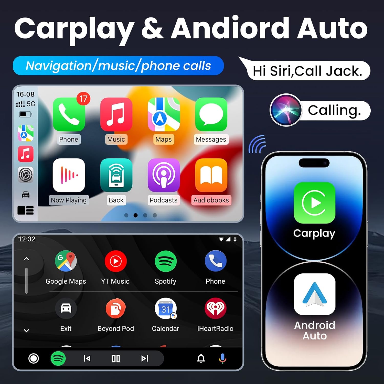 for Ford F150 Radio 2009-2014: QLED Touch Screen Stereo, 8 Core CPU 4+64G, Carplay Android Auto, Support OTA Upgrade, Keep OEM Steering Wheel Control, Free Back Camera (Only fit Manual AC)