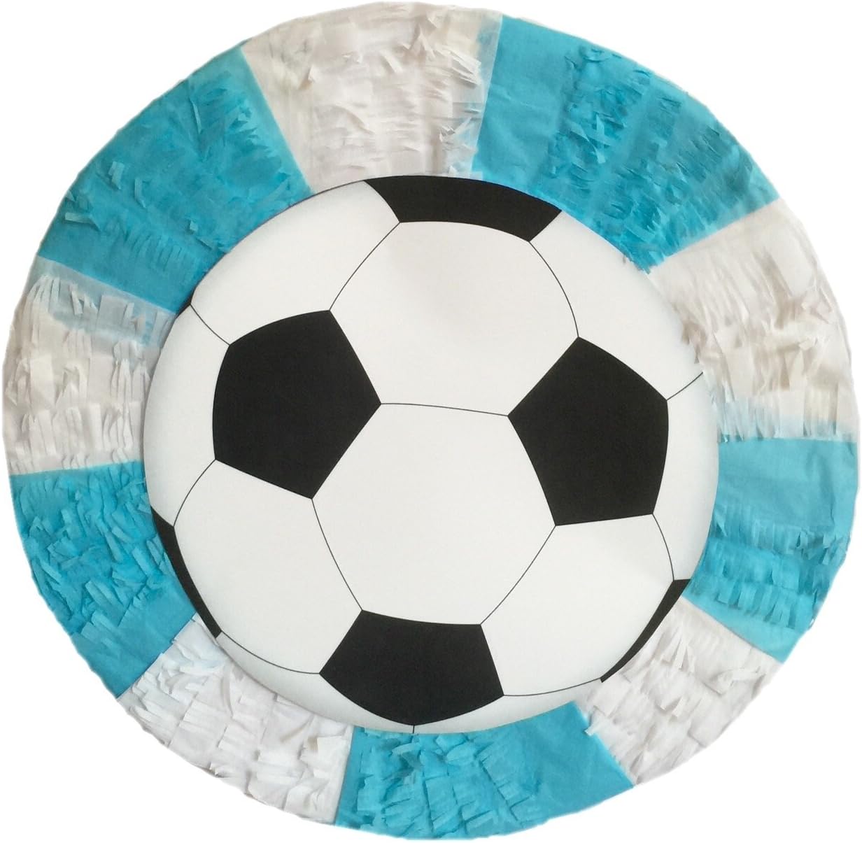 Soccer Ball Pinata 16" White & Blue Colors