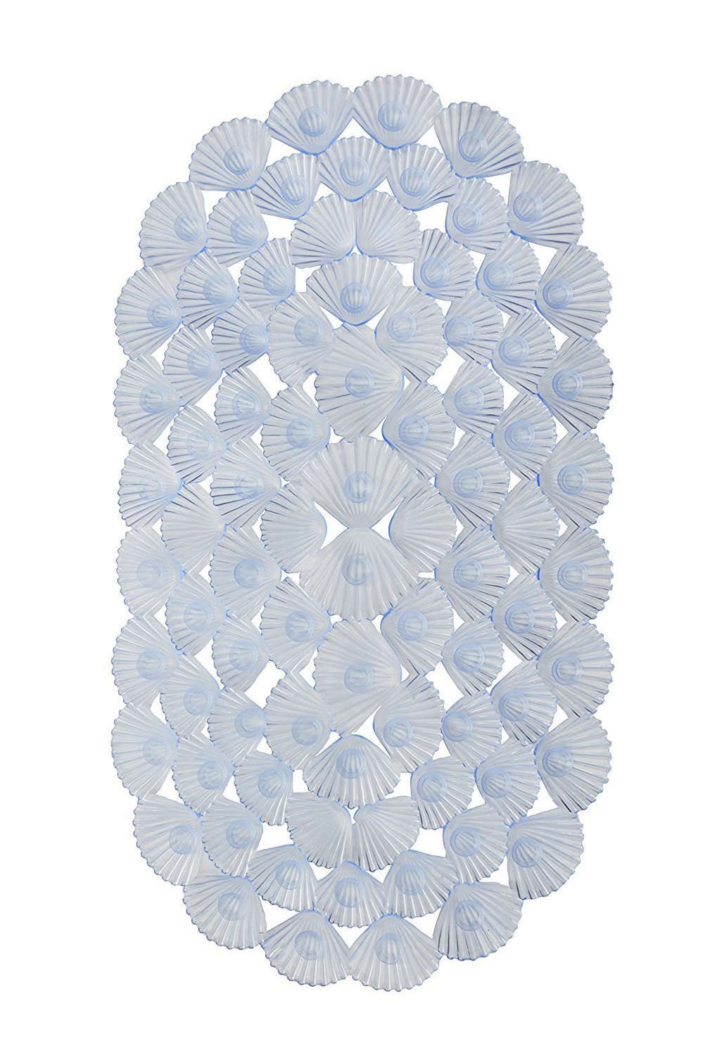 Non-Slip Bath Mat Machine Washable Shower Mat with Suction Cups, PVC Bathtub Mat with Drain Holes