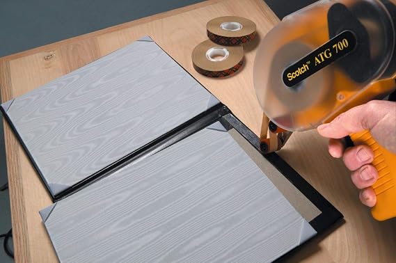 ATG Bundle - 3M Scotch 700 Applicator + 3M Scotch 924 Premium Adhesive Transfer Tape, 1/2 x 36 yd 12 Rolls