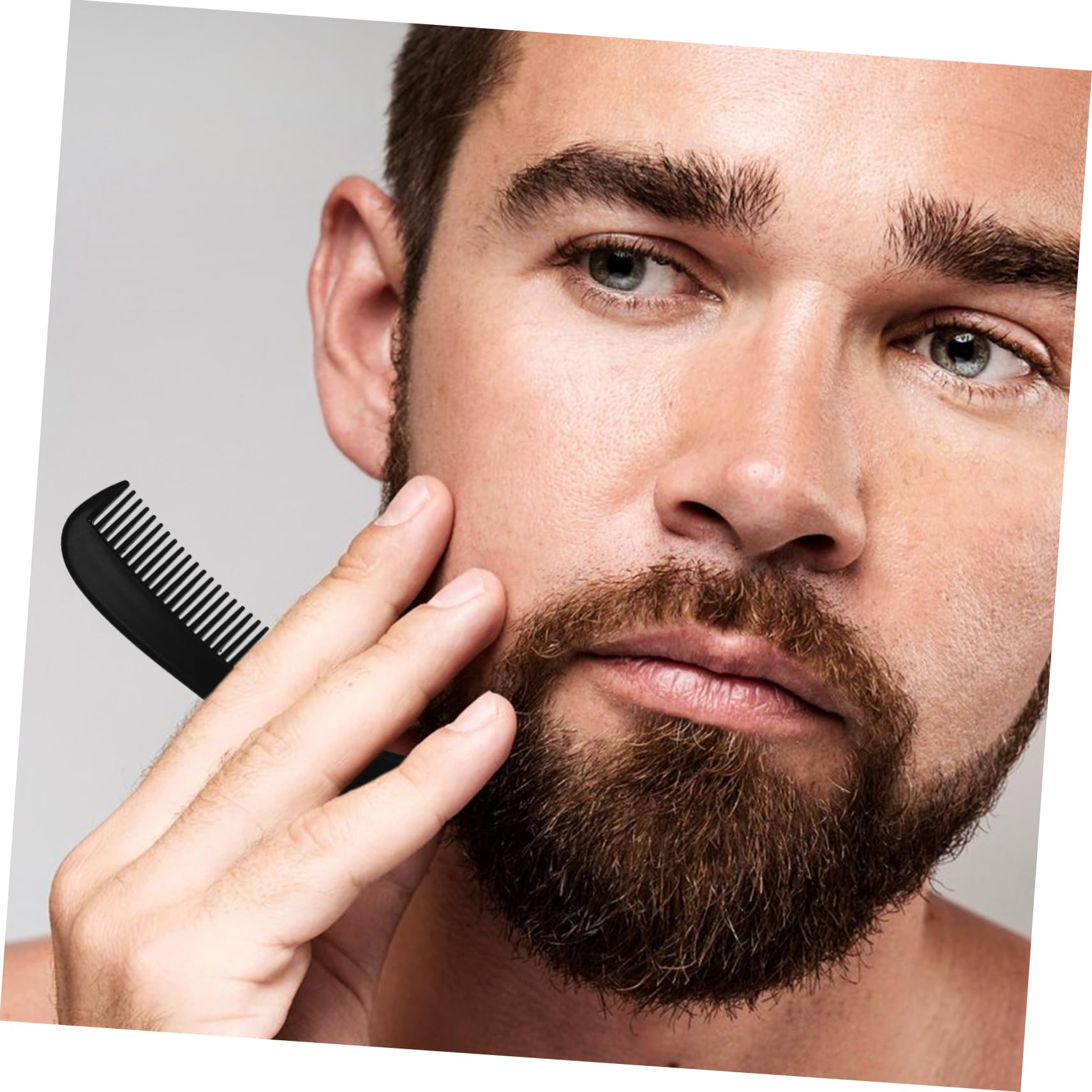 Healeved 50pezzi Pettine Tascabile Per Barba Da Design Elegante e Compatto Adatto Tutti Tipi Di Per La Quotidiana Materiale Resistente e Durevole