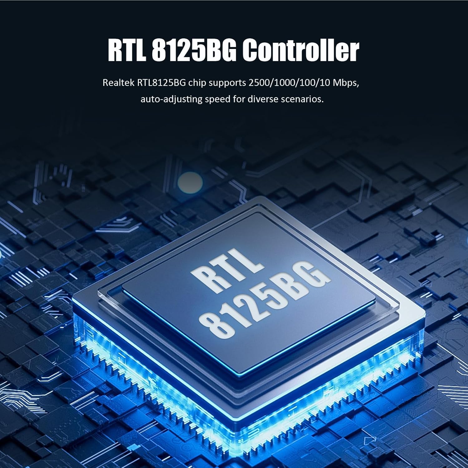 GLOTRENDS LE8105 2.5Gb PCIE Network Card,RJ45 Port Ethernet Card for Desktop PC/Server, 2500/1000/100Mbps Speed