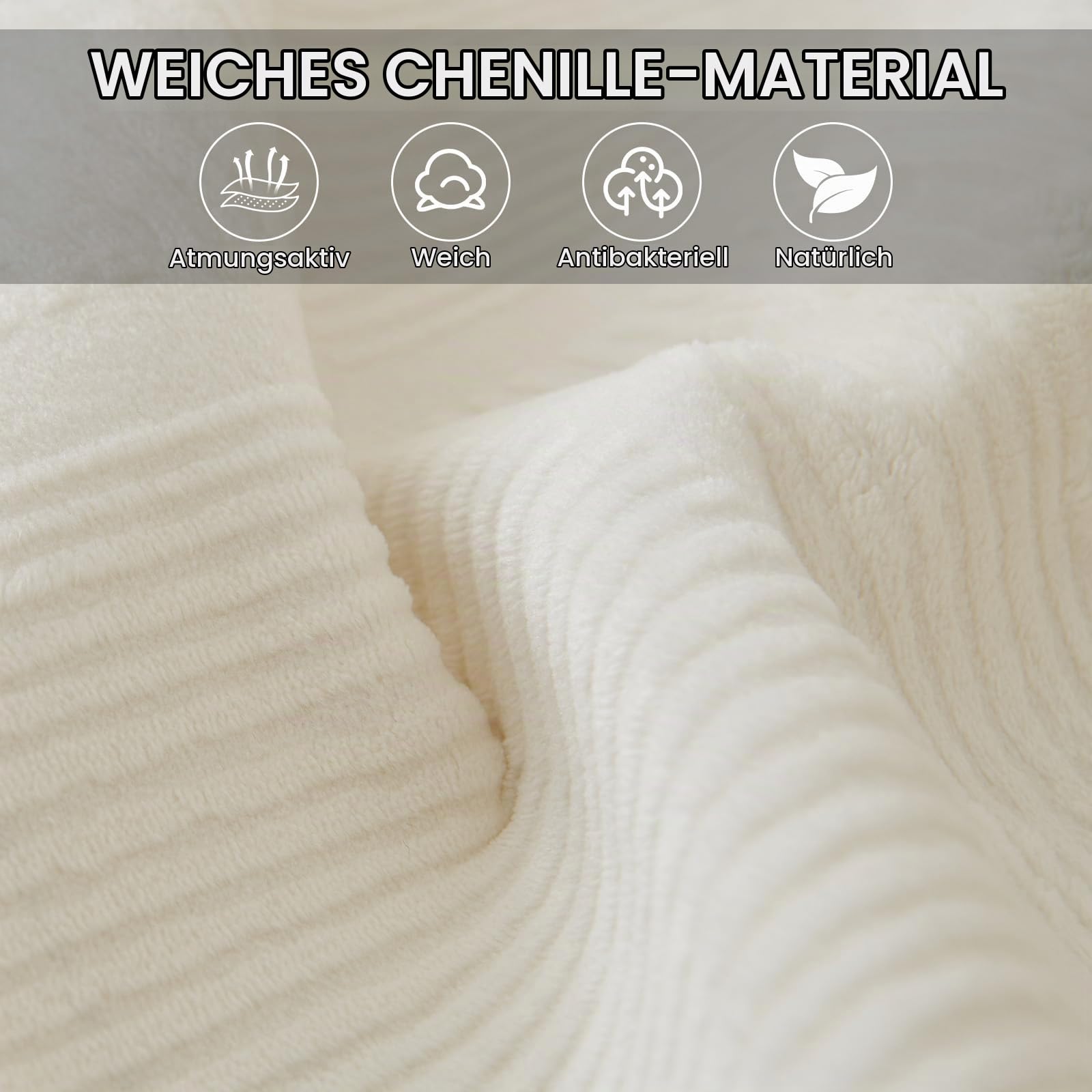 TOPCHANCES Sofa Überzug,2024 Neue Universelle rutschfeste Couch Überzug 1/2/3/4 Sitzer Für L Form Eckcouch Waschbar Sofabezug Hund Katze… – Ansicht 4