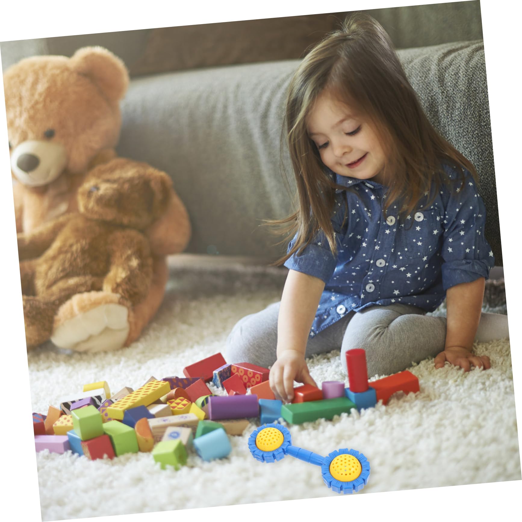 SUPVOX 2Pcs Adorable Dumbbell Vocal Dumbbells for Body Training for Kindergarten Gymnastics and Stage Performance Promotes Fitness and Coordination