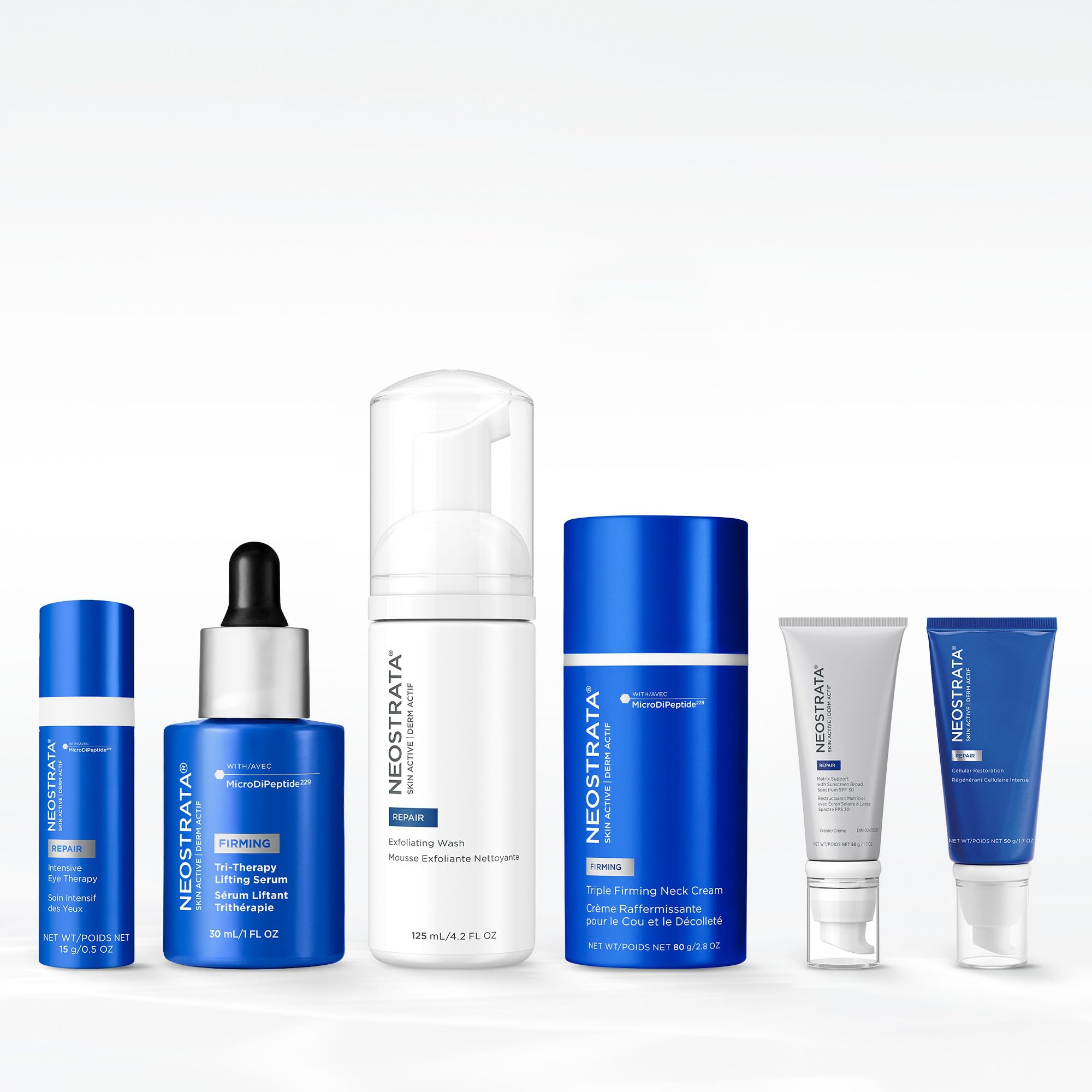 Neostrata Skin Active Tri-Therapy Lifting Serum (1 x 30 ml), sérum facial con efecto voluminizador e iluminador, sérum ácido hialurónico reafirmante, para una hidratación profunda